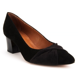 Pumps Filippo 1348 sort ruskind 1