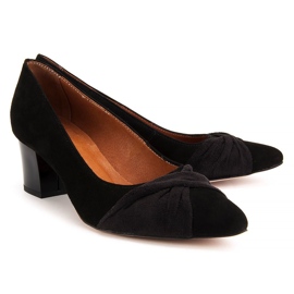 Pumps Filippo 1348 sort ruskind 2