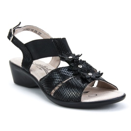 Filippo DS062 / 18 Bk sorte sandaler 1