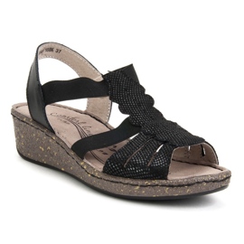 Filippo DS056 / 18 Bk Sorte sandaler 1