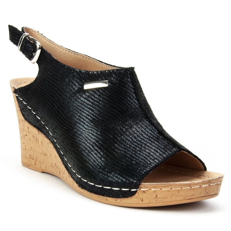 Filippo DS784 / 19 Bk Sorte sandaler 1