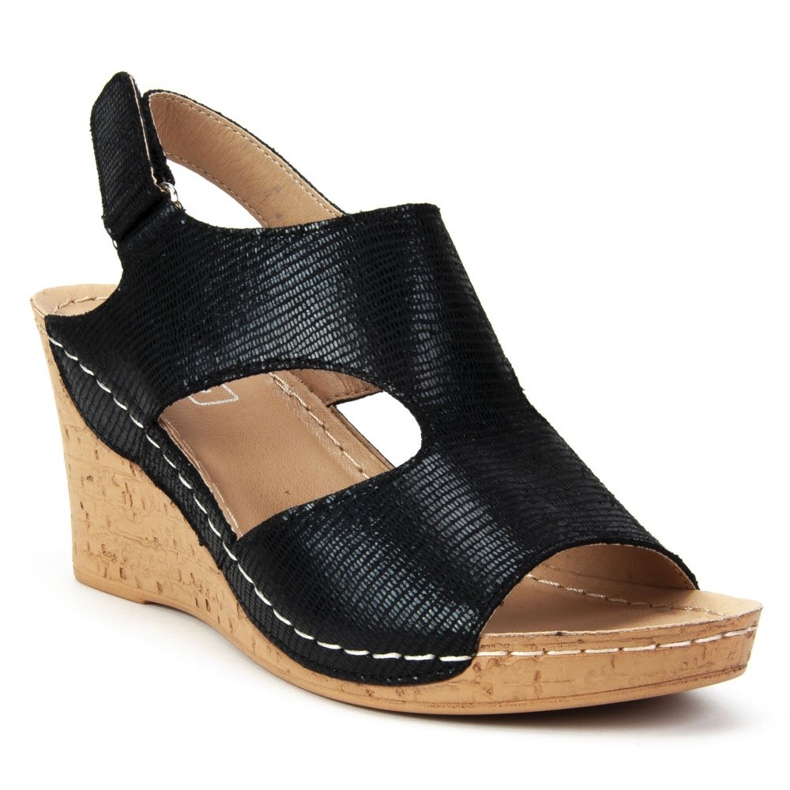 Filippo DS785 / 19 Bk Sorte sandaler 1