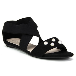 Filippo DS779 / 19 Bk sorte sandaler 1