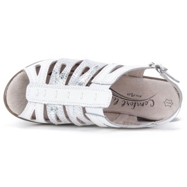 Filippo DS730 / 19 Wh Hvide sandaler sølv 2