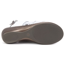 Filippo DS730 / 19 Wh Hvide sandaler sølv 3