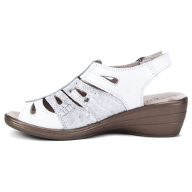 Filippo DS730 / 19 Wh Hvide sandaler sølv 4