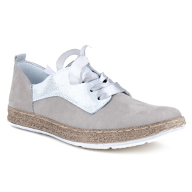 Filippo 511S sko grå nubuck sølv 1