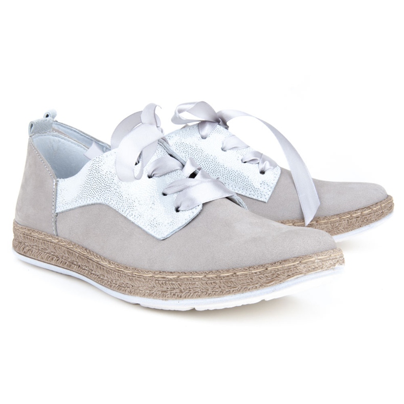 Filippo 511S sko grå nubuck sølv 2