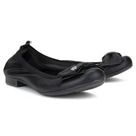 Filippo 477 Black Grain ballerinaer sort 2