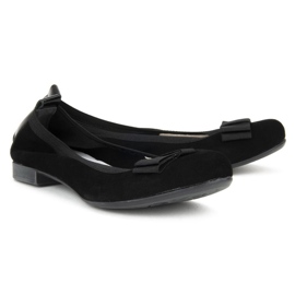 Filippo 480 sort ruskind ballerinaer 2