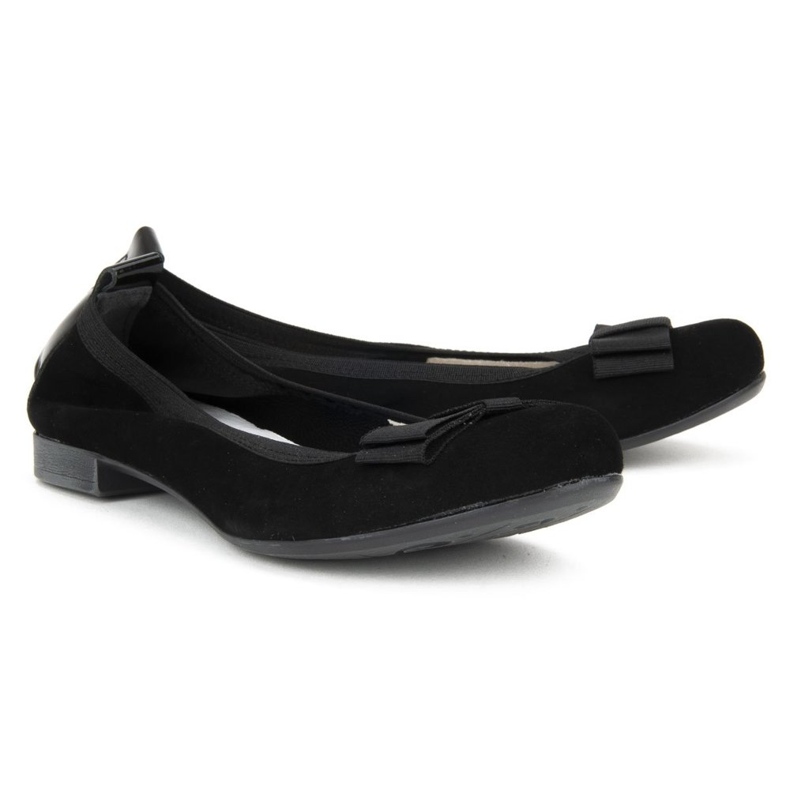 Filippo 480 sort ruskind ballerinaer 2
