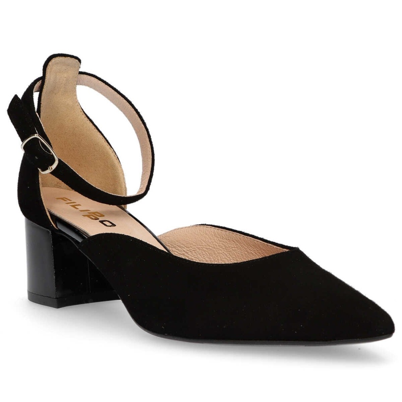 Filippo F272 Pumps i sort ruskind 1