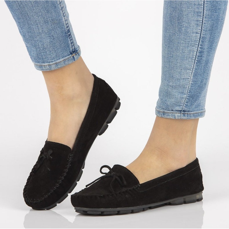 Læder loafers Filippo DP1204 / 20 Bk sort 1