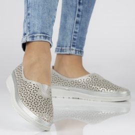 Filippo DP1400 / 20 Si Sølv sko kaki grå grøn 1