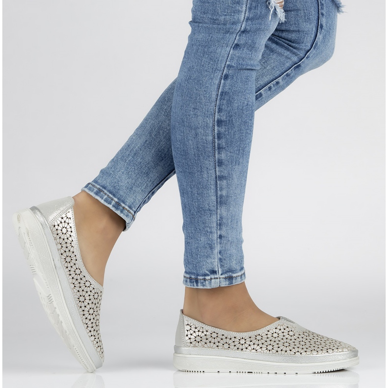 Filippo DP1400 / 20 Si Sølv sko kaki grå grøn 2