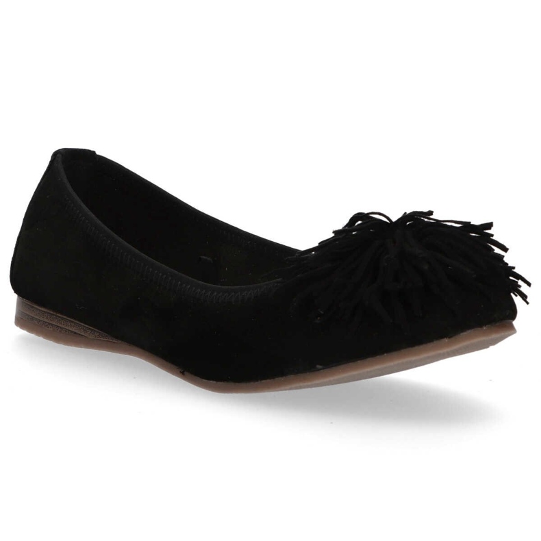Læderballerinaer Filippo DP1206 / 20 Bk sorte 1