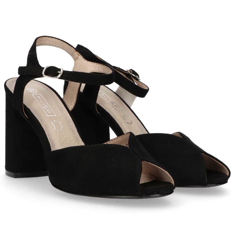 Filippo DS1282 / 20 Bk Sorte sandaler 1