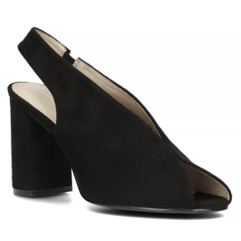 Filippo DS1292 / 20 Bk Sorte sandaler 2