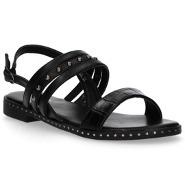 Filippo DS1240 / 20 Bk Sorte sandaler 1