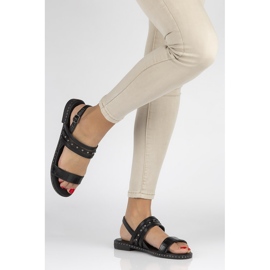 Filippo DS1240 / 20 Bk Sorte sandaler 2