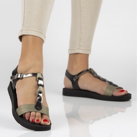 Filippo DS1300 / 20 Bk Sorte sandaler 1