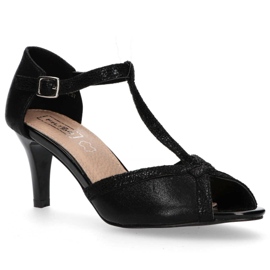 Filippo DS1360 / 20 Bk Sorte sandaler 2