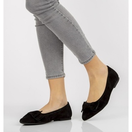 Læderballerinaer Filippo DP1329 / 20 Bk sorte 1
