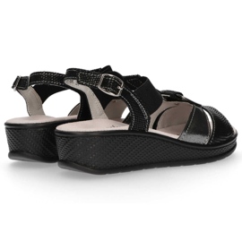 Filippo DS1417 / 20 Bk Sorte sandaler 1