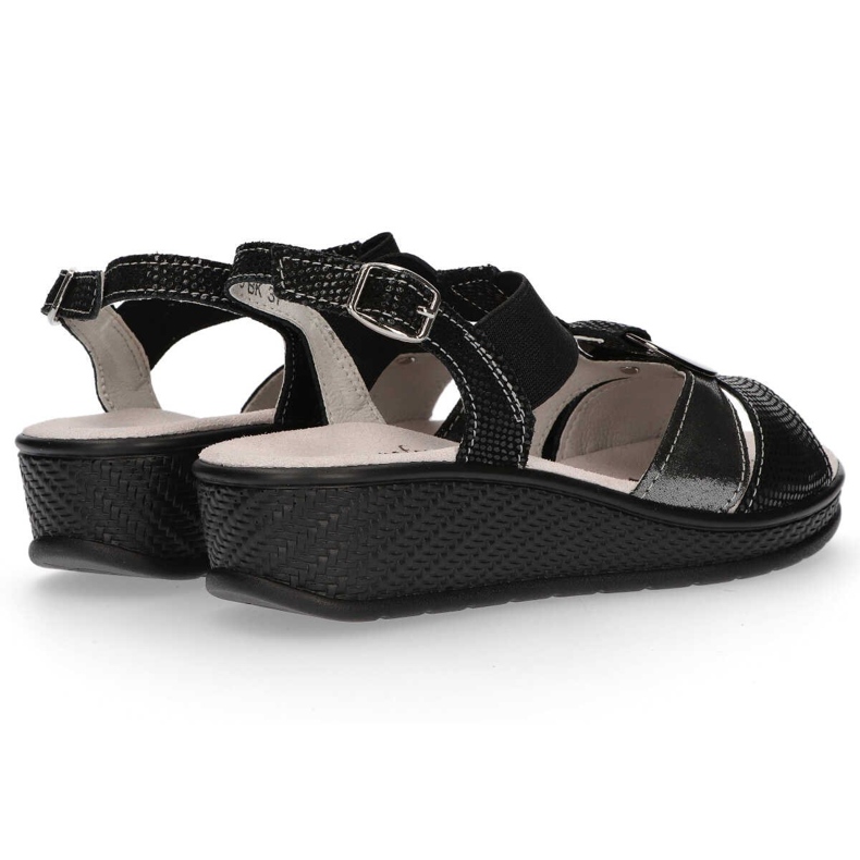 Filippo DS1417 / 20 Bk Sorte sandaler 1
