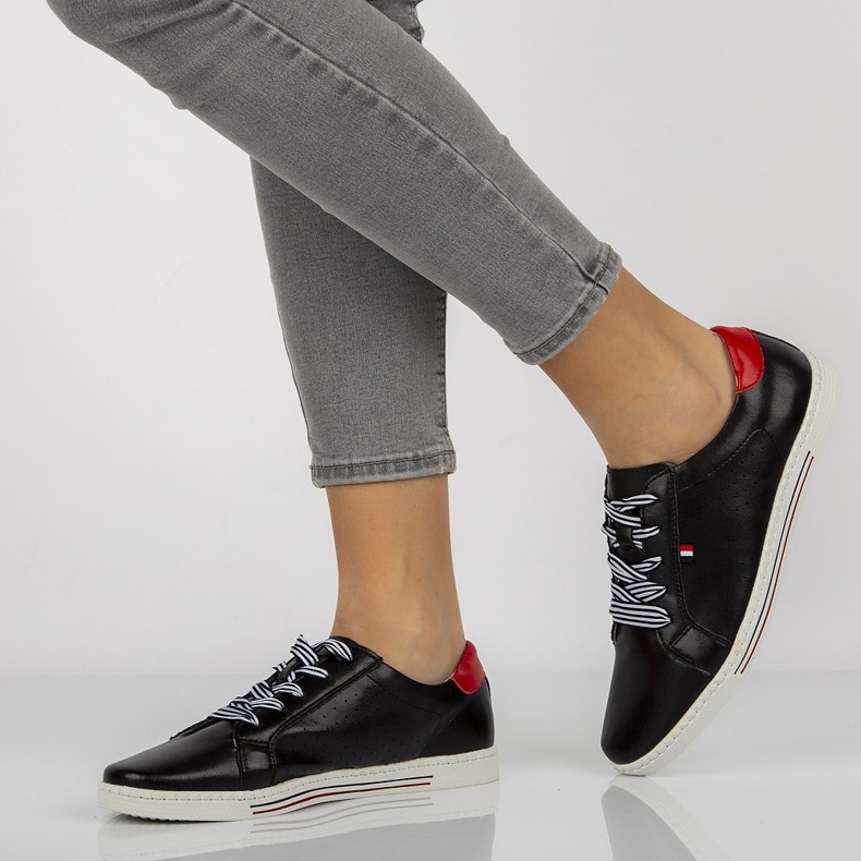 Lædersko Filippo DP2154 / 21 Bk sort 1