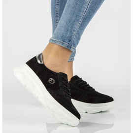 Læder Sneakers Filippo DP2138 / 21 Bk sort 1