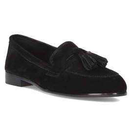 Lædermokkasiner Filippo DP2149 / 21 Bk sort 1