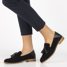 Lædermokkasiner Filippo DP2332 / 21 Bk sort 1