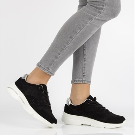 Læder Sneakers Filippo DP2156 / 21 Bk sort 1
