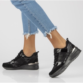 Læder Sneakers Filippo DP3170 / 21 Bk sort 1