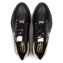 Lædersneakers Filippo 128 sort 1