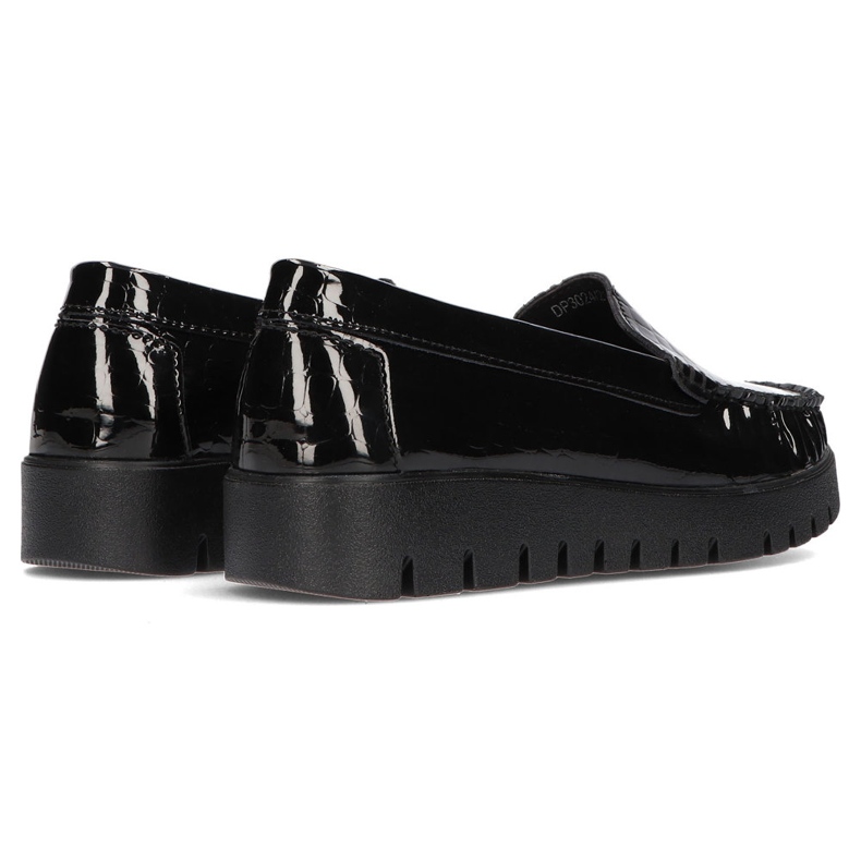 Lædersko Filippo DP3024 / 21 Bk Cr sort 2