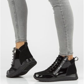 Lædersneakers Filippo DP3062 / 21 Bk Sort 1