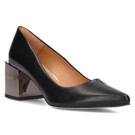 Læder Filippo 2018 pumps Sort nikkel 1