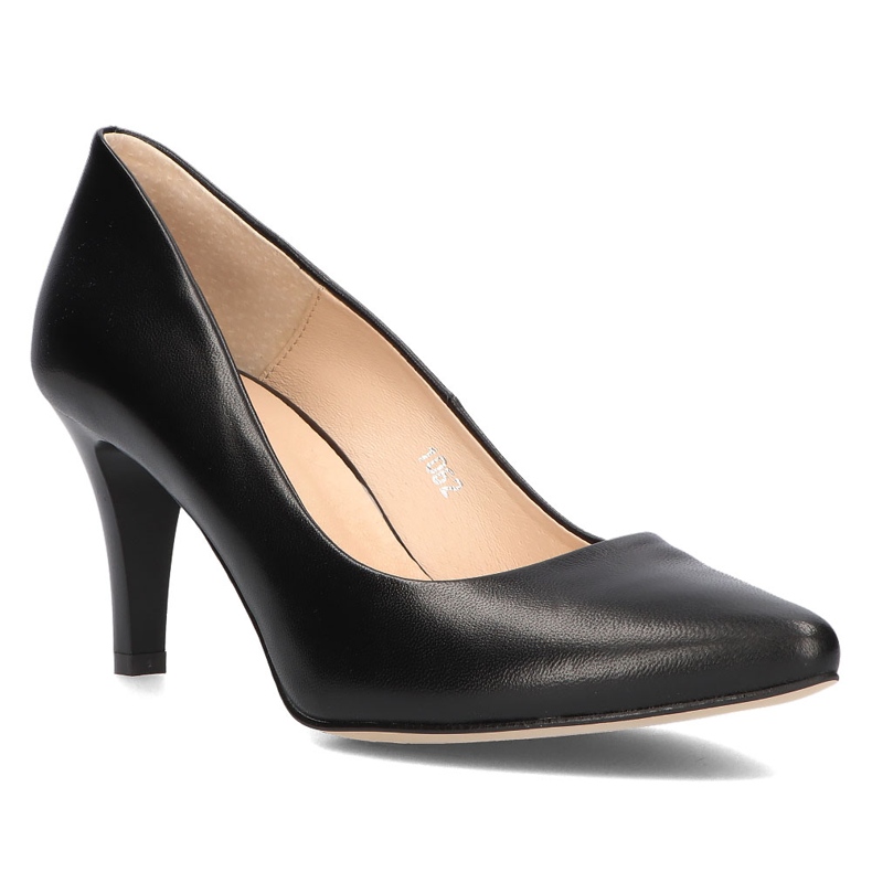 Læder pumps Filippo 1062 Sort 1