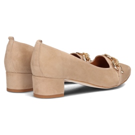 Lædersko Filippo 2109/2 beige 2