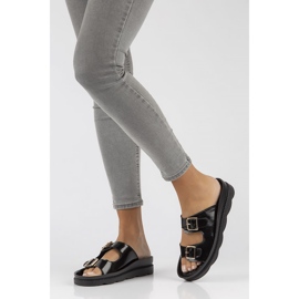 Læder hjemmesko Filippo DK3599 / 22 Bk sort 1