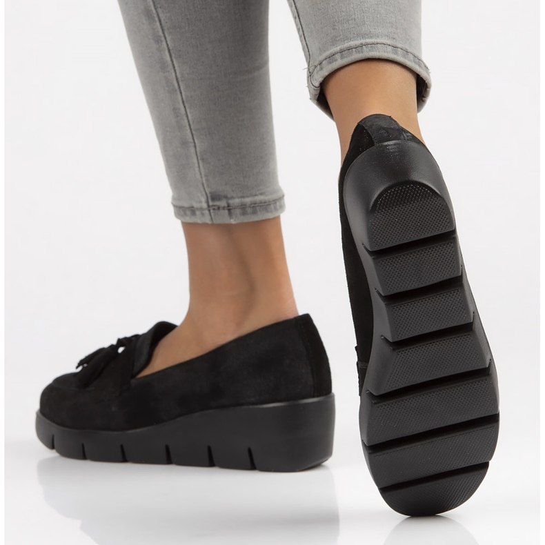 Læder Loafers Filippo DP3162 / 22 Bk Su sort 2