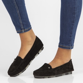 Læder loafers Filippo DP2037 / 22 Bk sort 1