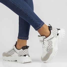 Sneakers Filippo BB116 hvid og sort 2