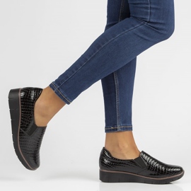 Lædersko Filippo DP3616 / 22 Bk sort 1