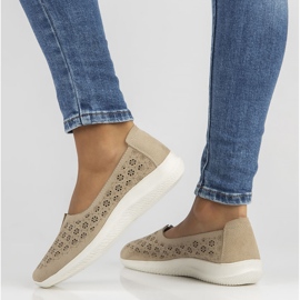 Lædersko Filippo DP3673 / 22 Be beige 2
