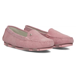 Læder loafers Filippo DP2037 / 22 Pi pink lyserød 5