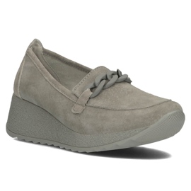 Lædersko Filippo DP3632 / 22 Gr grå 1