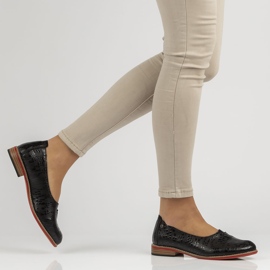Lædersko Filippo DP3545 / 22 Bk sort 2